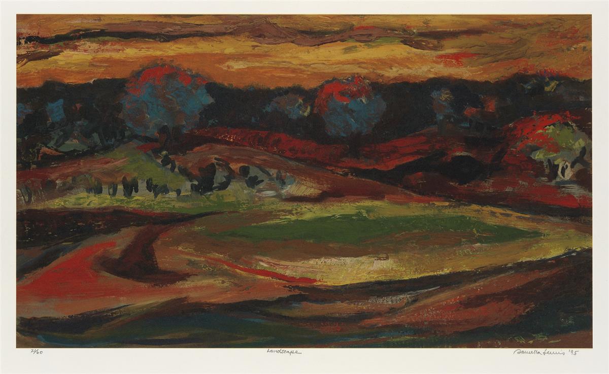 SAMELLA LEWIS (1924 -   ) Landscape.